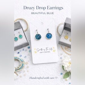 ✨2/$25✨ Druzy Drop Handcrafted Earrings